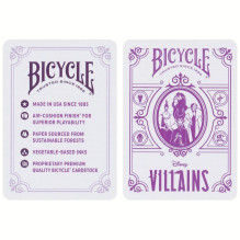 Bicycle Disney Villains žaidimo kortos (violetinės) Bicycle Disney Villains žaidimo kortos (violetinės)