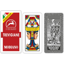 Trevigiane plastic 100% plastic žaidimo kortos Modiano