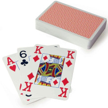 Copag 4 Corner pokerio kortos (Raudonos) Copag 4 Corner pokerio kortos (Raudonos)