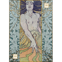 Alfons Maria Mucha Oracle kortos Lo Scarabeo