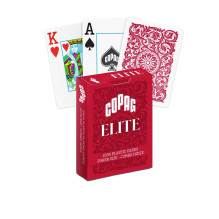 1546 Elite Poker size - Jumbo index žaidimo kortos (raudonos) Copag 1546 Elite Poker size - Jumbo index žaidimo kortos (raudonos) Copag