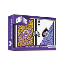 Neoteric Poker Regular Index 2 kaladžių rinkinys (violetinė, geltona, mėlyna) Copag