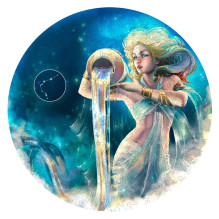 Vandenis (Zodiakai) Dėlionė Iš Medžio (200 detalių) Fantasy Puzzles