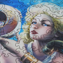 Vandenis (Zodiakai) Dėlionė Iš Medžio (200 detalių) Fantasy Puzzles