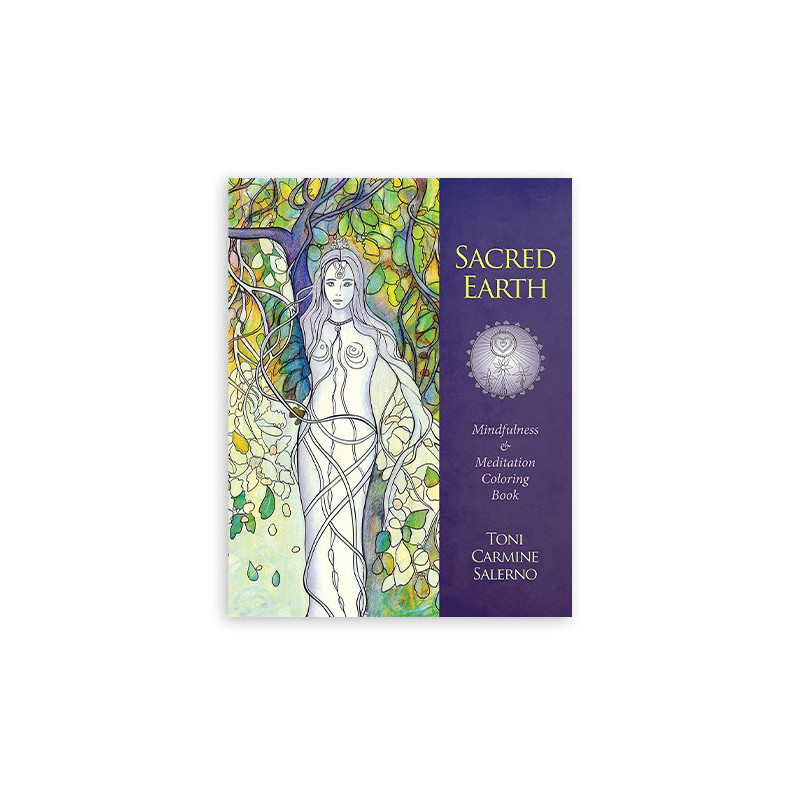 Sacred Earth Mindfulness &amp; Meditation Spalvinimo knyga Blue Angel