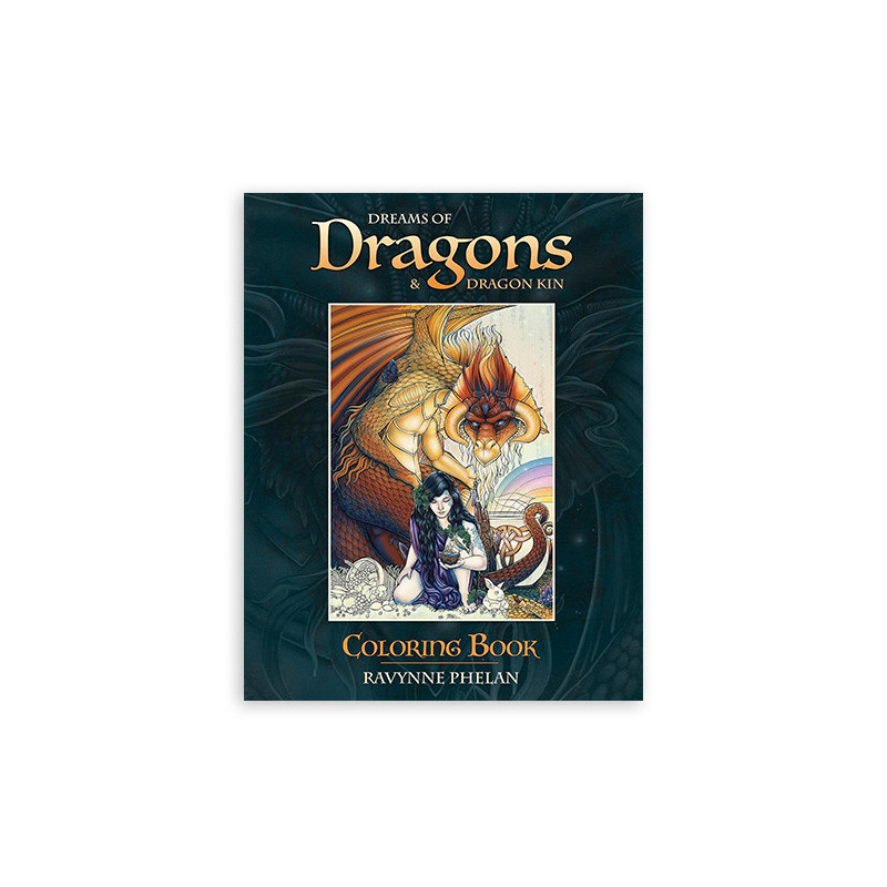 Dreams of Dragons &amp; Dragon Kin Spalvinimo knyga Blue Angel