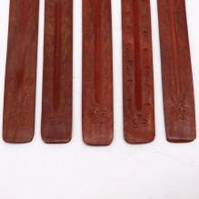 Carved Mango Wood Incense Holder 10 Ancient Wisdom Carved Mango Wood Incense Holder 10 Ancient Wisdom