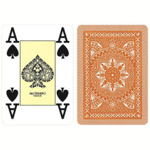Modiano Poker 4 Jumbo Index kortos (rudos)