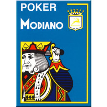 Poker 4 Jumbo Index kortos (šviesiai mėlynos) Modiano