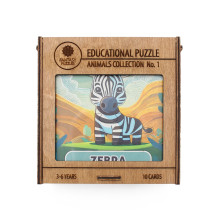 Lavinamoji Dėlionė Iš Medžio (Gyvūnų kolekcija nr. 1) (EN) Fantasy Puzzles Lavinamoji Dėlionė Iš Medžio (Gyvūnų kolekcija nr. 1) (EN) Fantasy Puzzles