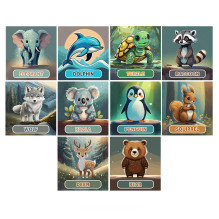 Lavinamoji Dėlionė Iš Medžio (Gyvūnų kolekcija nr. 2) (EN) Fantasy Puzzles Lavinamoji Dėlionė Iš Medžio (Gyvūnų kolekcija nr. 2) (EN) Fantasy Puzzles