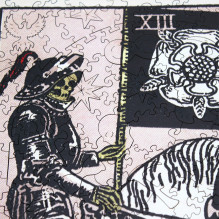 Tarot: Death (Rider-Waite) Dėlionė Iš Medžio (250 detalių) Fantasy Puzzles