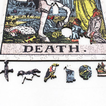 Tarot: Death (Rider-Waite) Dėlionė Iš Medžio (250 detalių) Fantasy Puzzles