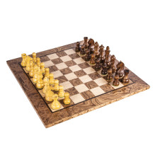 Riešutmedžio Šachmatų rinkinys 50x50cm su Stauntono šachmatų figūrėlėmis Manopoulos Riešutmedžio Šachmatų rinkinys 50x50cm su Stauntono šachmatų figūrėlėmis Manopoulos