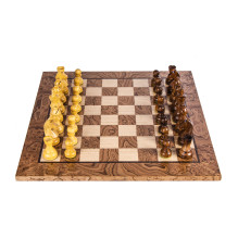 Riešutmedžio Šachmatų rinkinys 50x50cm su Stauntono šachmatų figūrėlėmis Manopoulos Riešutmedžio Šachmatų rinkinys 50x50cm su Stauntono šachmatų figūrėlėmis Manopoulos