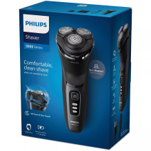 Electric Shaver - Philips S3244 / 12 Wet Dry, 60 Min Cordless, 3 Blades