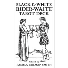 Black White Rider-Waite Tarot Cards US Games Systems Black White Rider-Waite Tarot Cards US Games Systems