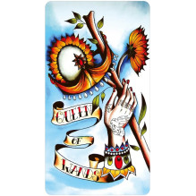 Eight Coins Tattoo Tarot Borderless Taro kortos Mini leidimas US Games Systems