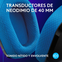 Headset - Logitech G G535 Wireless LIGHTSPEED with Microphone, Compatible with PC / Consoles