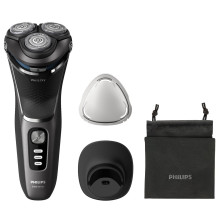 Electric shaver - Philips S3343 / 13 Rotary shaver, PowerCut blades, trimmer, black, chrome