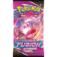 Pokemon Sword &amp; Shield: Fusion Strike Booster kortų papildymo pakuotė 1 vnt.