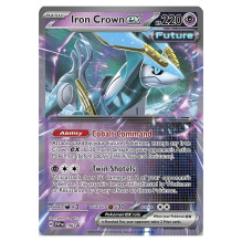 Pokémon TCG: Paradox Destinies Iron Crown Ex set in metal box Pokémon TCG: Paradox Destinies Iron Crown Ex set in metal box