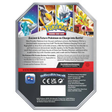 Pokémon TCG: Paradox Destinies Iron Crown Ex set in metal box Pokémon TCG: Paradox Destinies Iron Crown Ex set in metal box