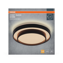 Osram ceiling light, LED, 24W, 3000K, 1450lm, Ø385, black