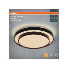 Osram LED ceiling lamp, 36W, 3000K, 2000lm, Ø485, black