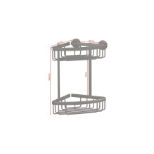 SHOWER CORNER BASKET TESA ALUXX40507 SHOWER CORNER BASKET TESA ALUXX40507