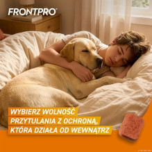 FRONTPRO tabletės nuo blusų ir erkių šunims (25–50 kg) – 3 x 136 mg