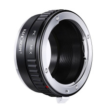 Adapteris - K&amp;F Concept Pentax K-mount į Sony E-mount Aliuminis