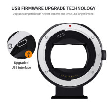 Objektyvo adapteris - K&F Concept EF-E IV bajoneto adapteris Objektyvo adapteris - K&F Concept EF-E IV bajoneto adapteris