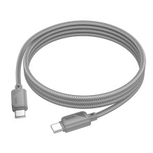 Cable USB C to USB C Hoco 3A 60W 1 m X113 gray