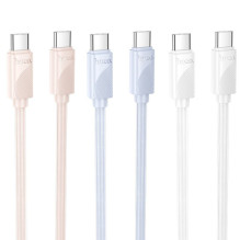 USB C laidas į USB C Hoco 3A 60W 1 m X114 baltas