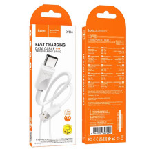 USB A į USB C laidas Hoco 3A 1 m X114 baltas