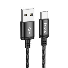 USB A į USB C laidas Hoco 3A 2 m X89 juodas USB A į USB C laidas Hoco 3A 2 m X89 juodas
