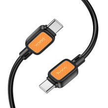USB-C laidas į USB-C Hoco 3A 60W 1 m X108 juodas USB-C laidas į USB-C Hoco 3A 60W 1 m X108 juodas