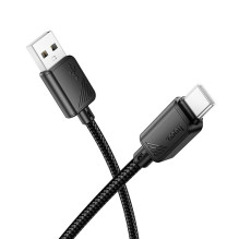 USB A į USB C laidas Hoco 3A 1 m X113 juodas