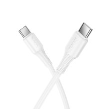 Cable USB C to USB C Hoco 3A 60W 1 m X120 white Cable USB C to USB C Hoco 3A 60W 1 m X120 white
