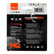 IMRO USB atmintinė AXIS 64GB USB2.0 IMRO USB atmintinė AXIS 64GB USB2.0