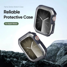 DUX DUCIS TAMO dėklas Apple Watch Series 10 42 mm laikrodžiui, skaidrus su vidurnakčio spalva DUX DUCIS TAMO dėklas Apple Watch Series 10 42 mm laikrodžiui, skaidrus su vidurnakčio spalva