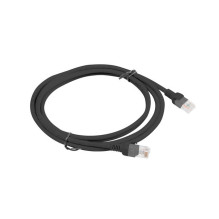 Lanberg PCU6-10CC-0200-BK networking cable Black 2 m Cat6 U / UTP (UTP)