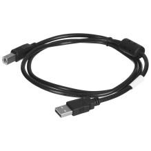 Lanberg CA-USBA-11CC-0010-BK USB kabelis 1 m 2.0 USB B juodas Lanberg CA-USBA-11CC-0010-BK USB kabelis 1 m 2.0 USB B juodas