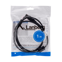 Lanberg CA-USBA-11CC-0010-BK USB cable 1 m 2.0 USB B Black Lanberg CA-USBA-11CC-0010-BK USB cable 1 m 2.0 USB B Black