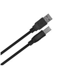 Lanberg CA-USBA-11CC-0010-BK USB kabelis 1 m 2.0 USB B juodas Lanberg CA-USBA-11CC-0010-BK USB kabelis 1 m 2.0 USB B juodas