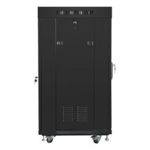 Lanberg FF01-6622-12BL rack cabinet 22U Freestanding rack Black