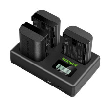 Set of 3 replacement batteries for Canon cameras: NEEWER LP-E6NH