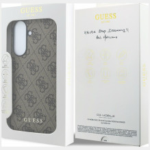 Etui Guess 4G Classic na Samsung Galaxy A37 5G - brązowe