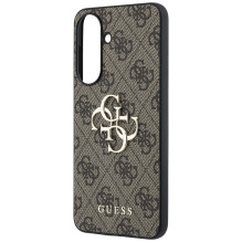 Etui Guess Leather 4G Metal Logo na Samsung Galaxy A37 5G - brązowe